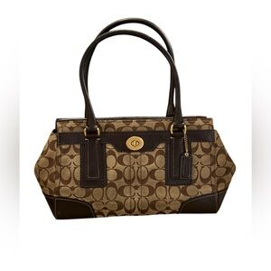 Placeholder—Coach Hampton Signature Canvas and Leather Tote —